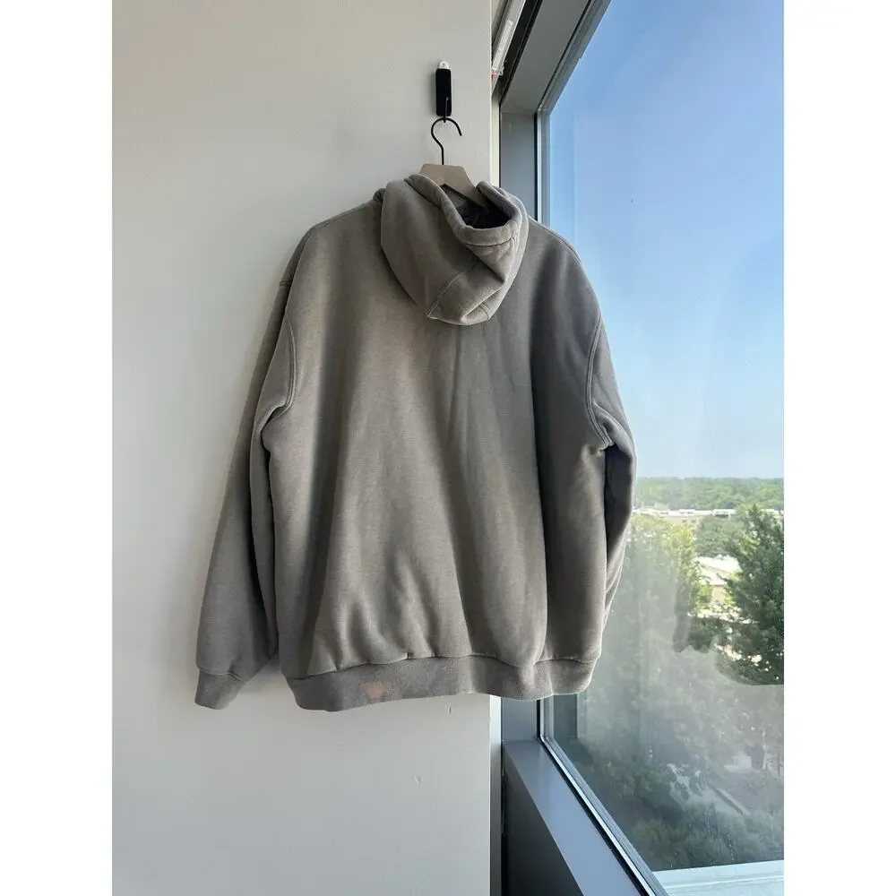 Carhartt Gray sherpa-lined Full Zip Hooded Fleece Men's 3XL Reg